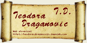 Teodora Draganović vizit kartica